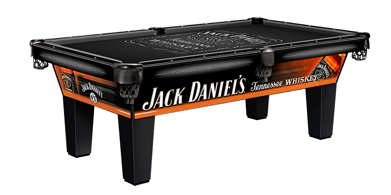 Jack Daniels Logo Pool Table